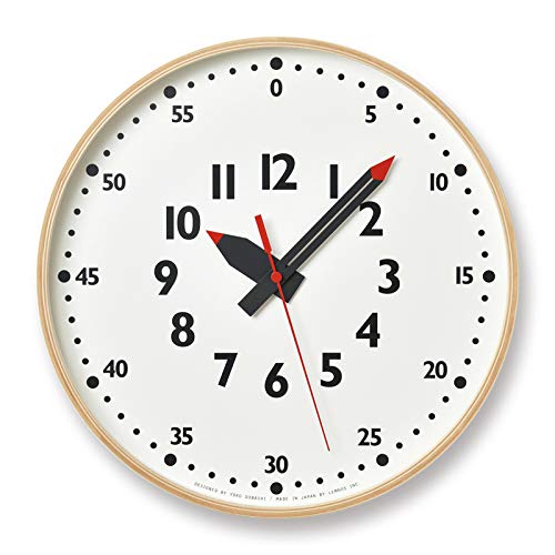 タカタレムノスlemnosふんぷんクロック YＤ14-08 フック付き　Mサイズ Amazon.co.jp: レムノス Lemnos 掛け時計 fun pun clock YD14-08 L NT